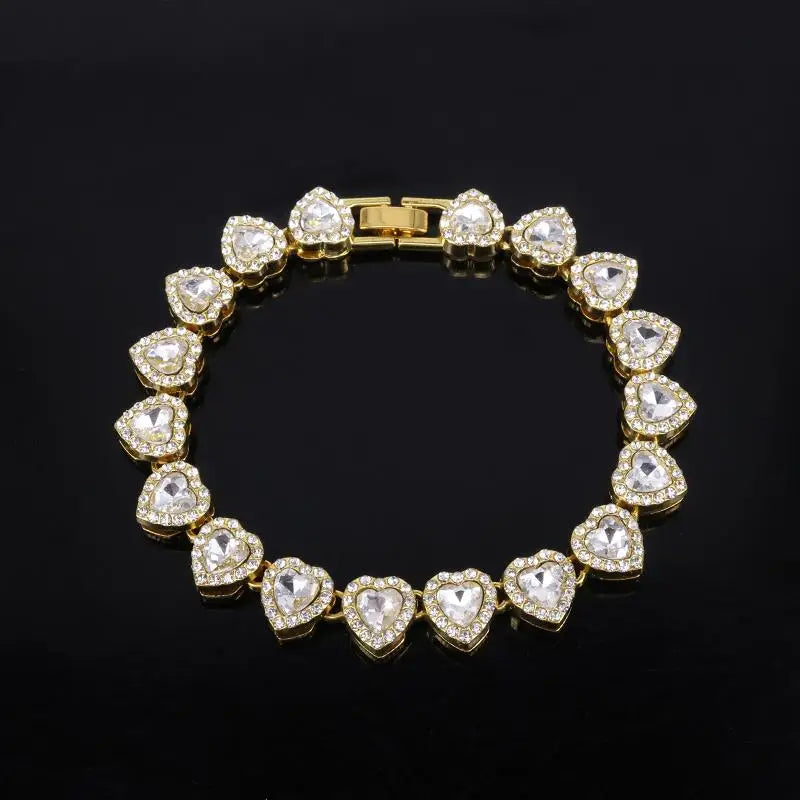 45CM Rhinestone Cuban Chain