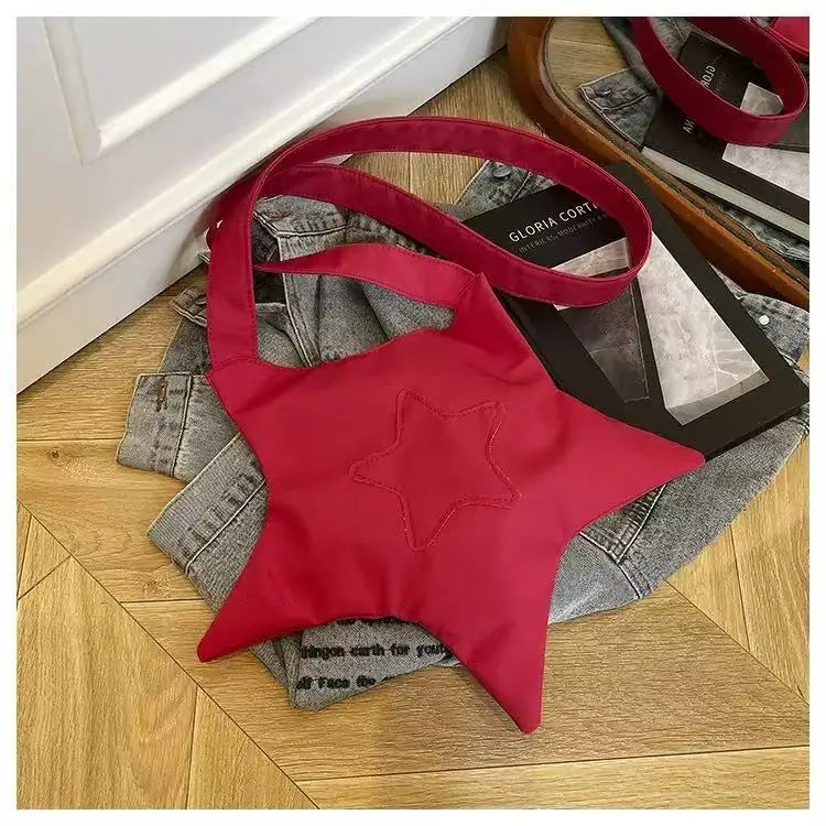 Y2K Star Tote Button Bag