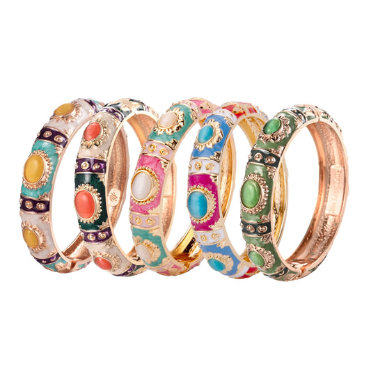 Y2K Boho Colorful Gem Bangle