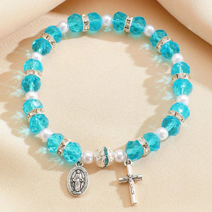 Y2K Cross Crystal Bracelet