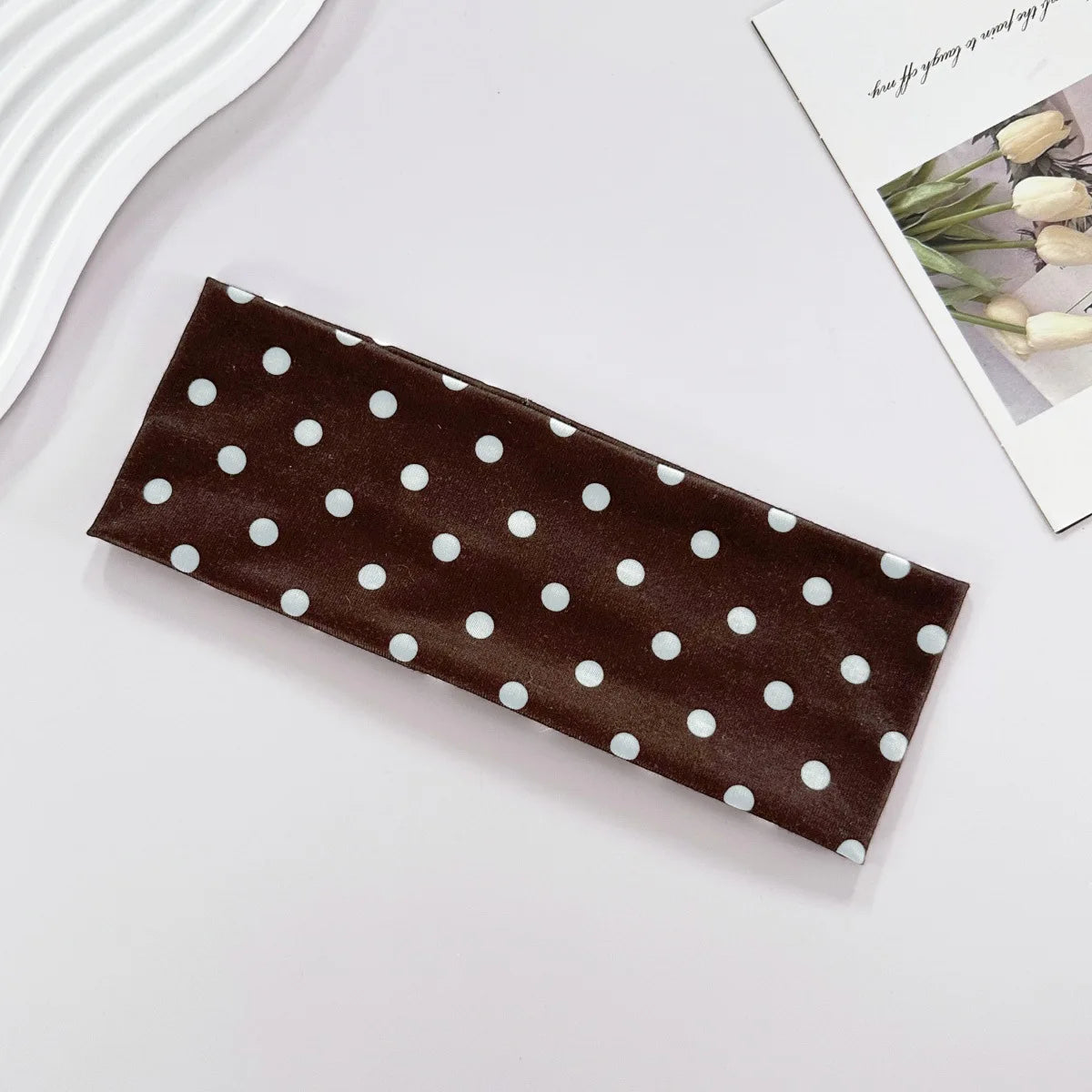 2000's Polka Dot Elastic Headband