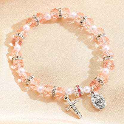 Y2K Cross Crystal Bracelet