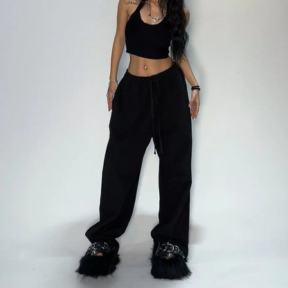 Y2k Camo Striped Cargo Pants