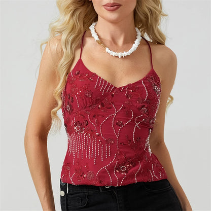 Y2k 2000's Sequin Cami Top