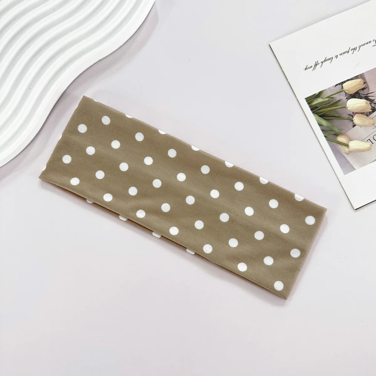 2000's Polka Dot Elastic Headband