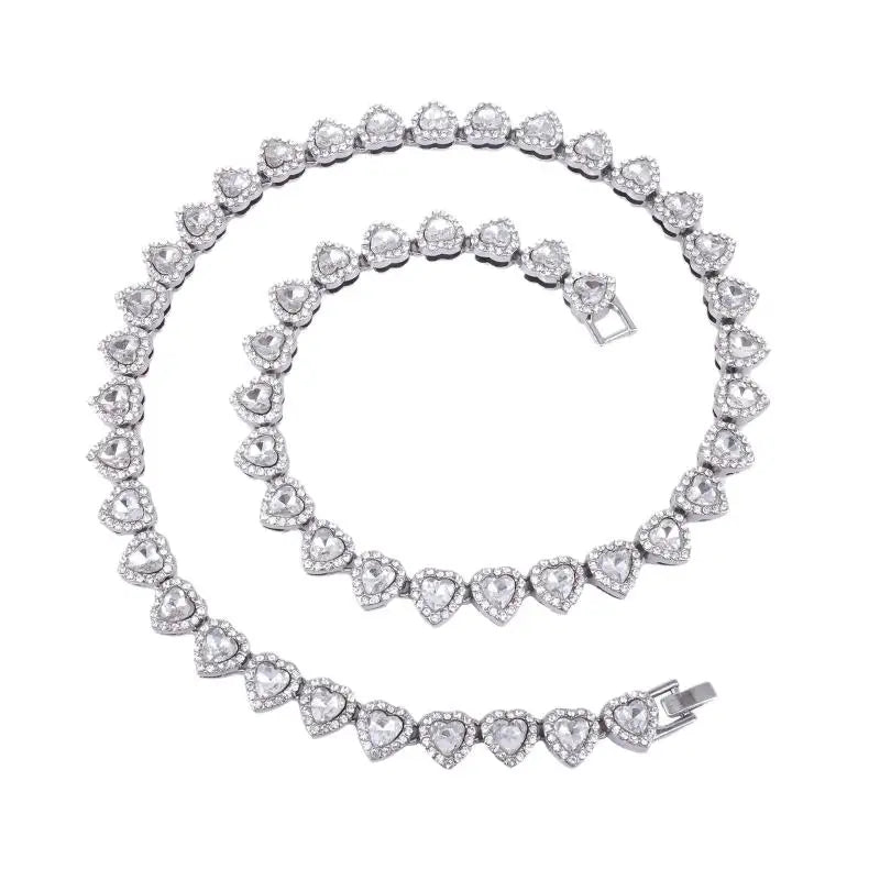 45CM Rhinestone Cuban Chain