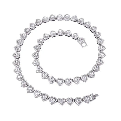 45CM Rhinestone Cuban Chain