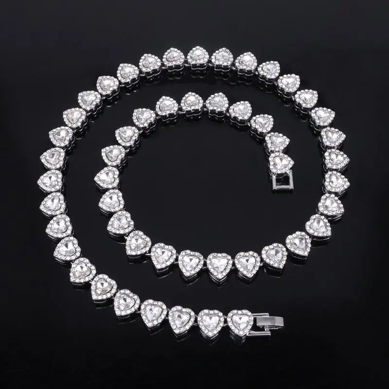 45CM Rhinestone Cuban Chain