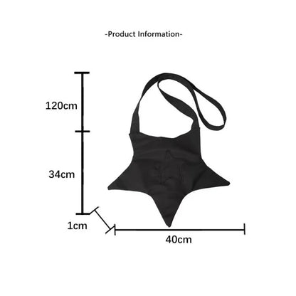 Y2K Star Tote Button Bag