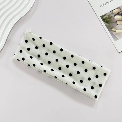 2000's Polka Dot Elastic Headband