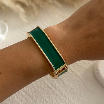 Boho Green Bangle Stack