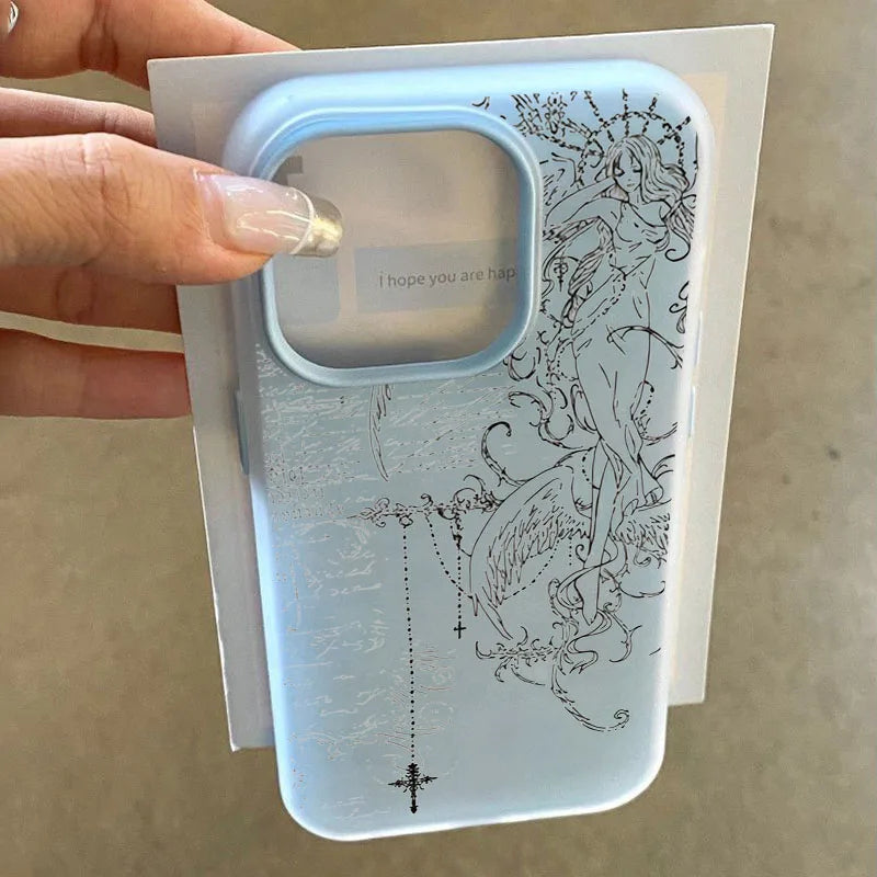 Angel Sketch iPhone Case