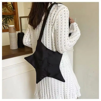 Y2K Star Tote Button Bag