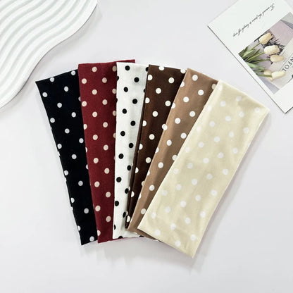 2000's Polka Dot Elastic Headband