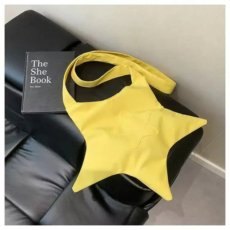 Y2K Star Tote Button Bag