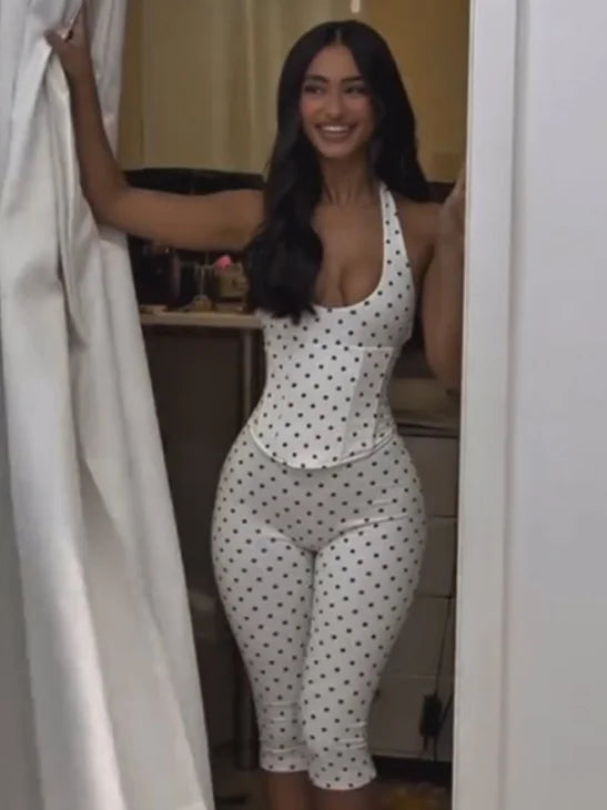 Y2K Chic Polka Dot Set