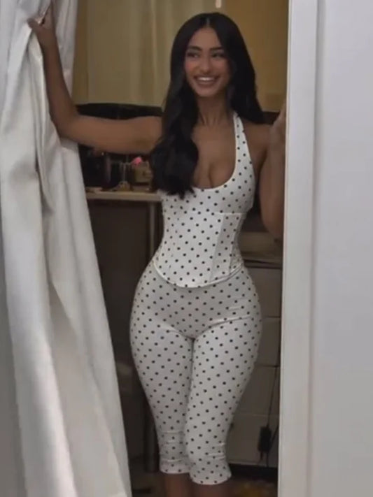 Y2K Chic Polka Dot Set