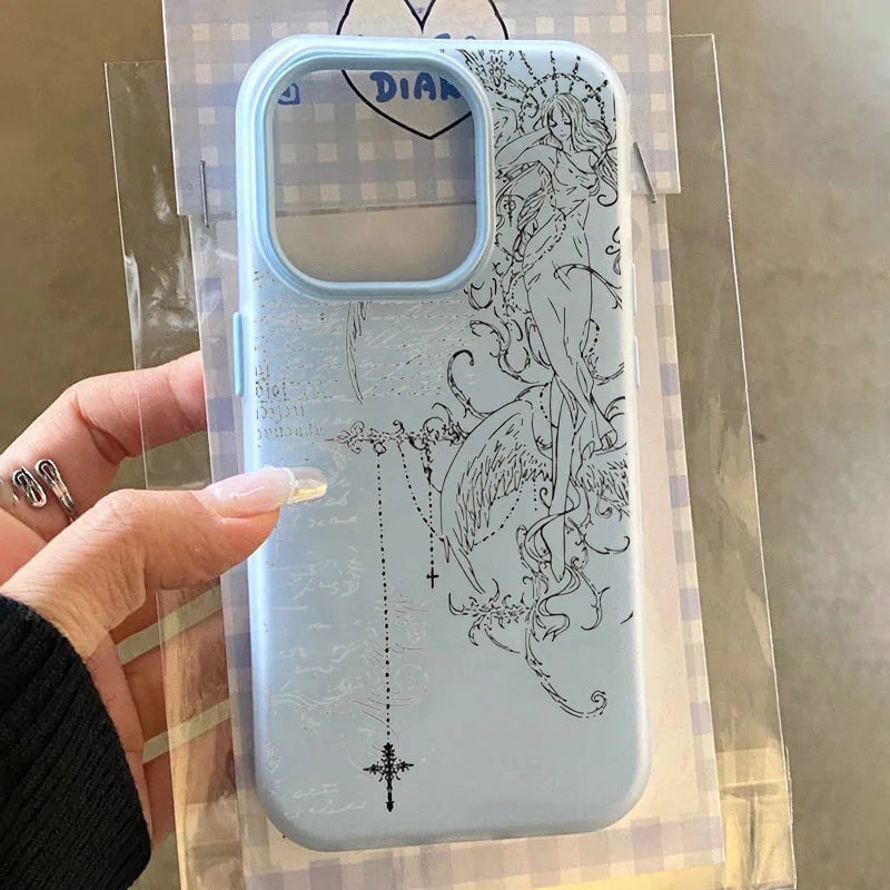 Angel Sketch iPhone Case