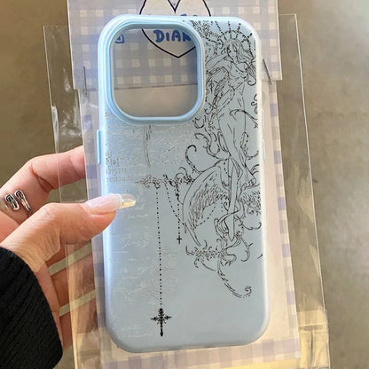 Angel Sketch iPhone Case
