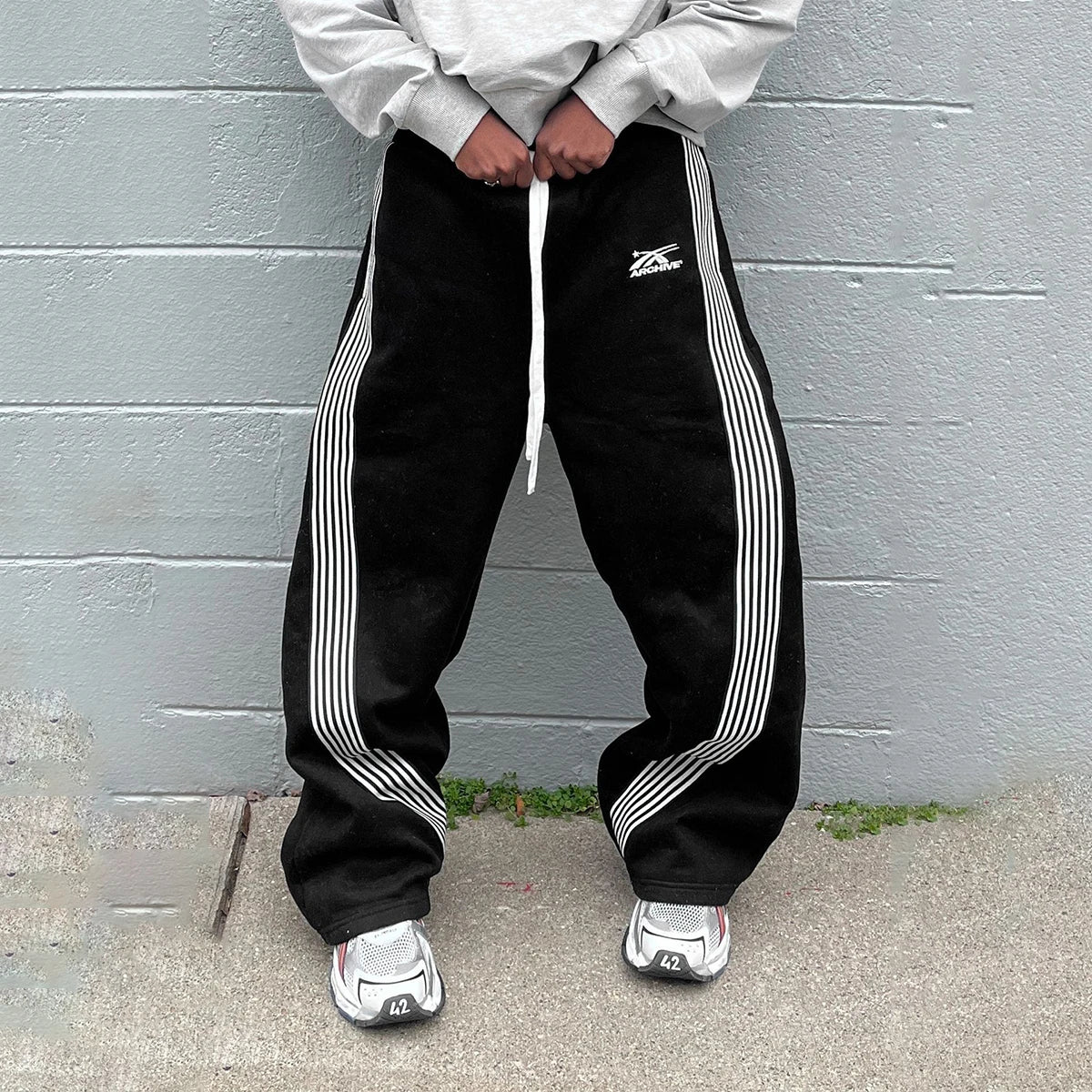 Y2k Camo Striped Cargo Pants
