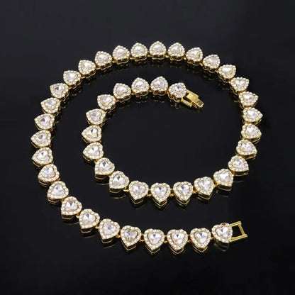 45CM Rhinestone Cuban Chain