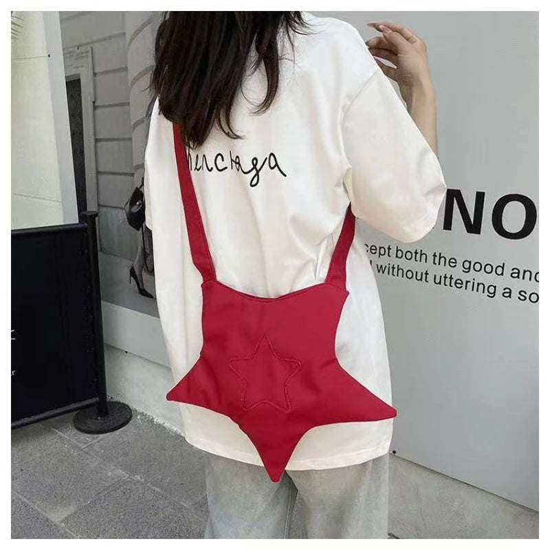 Y2K Star Tote Button Bag