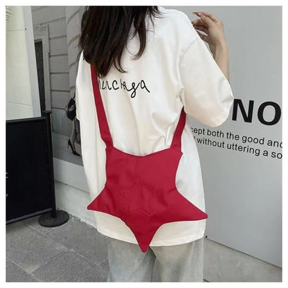 Y2K Star Tote Button Bag