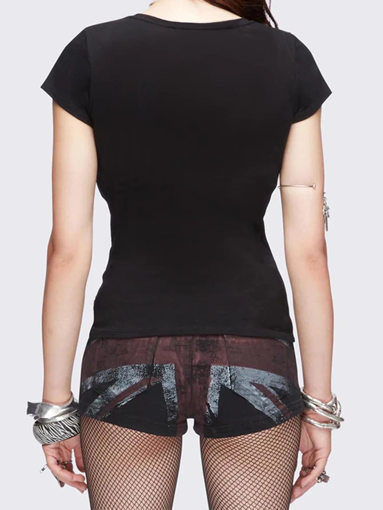 Y2K Bedazzled Cross Top