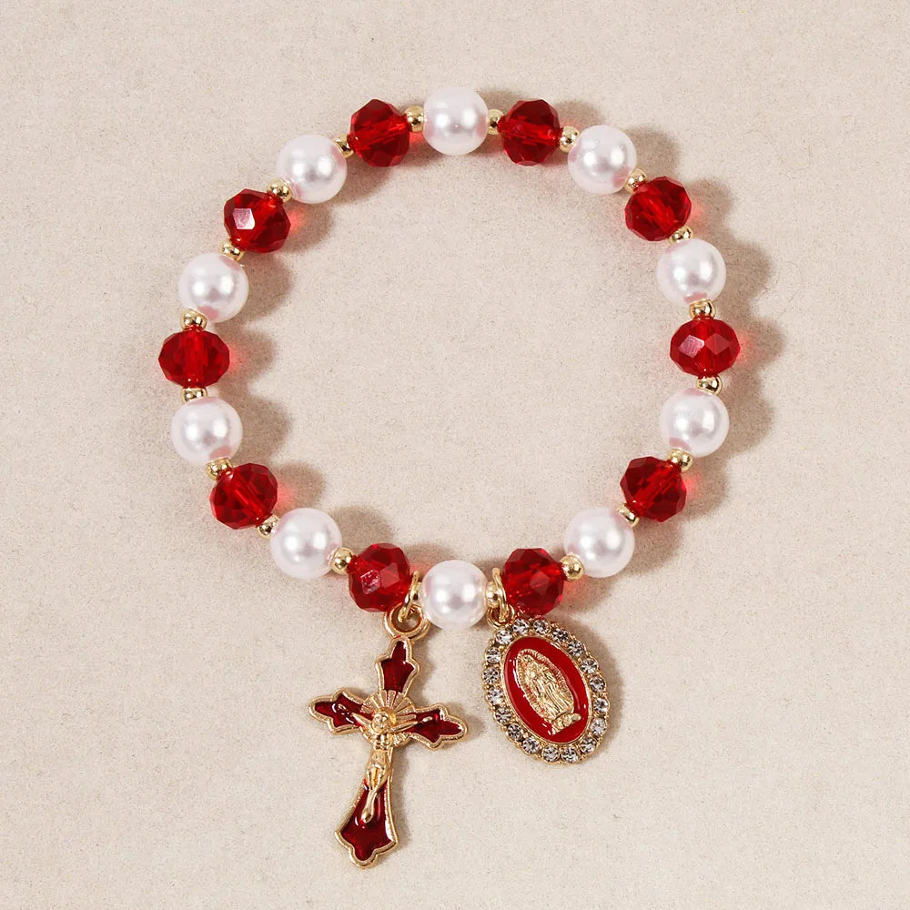 Y2K Cross Crystal Bracelet