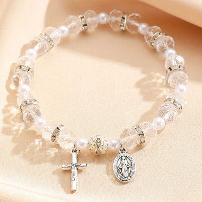 Y2K Cross Crystal Bracelet