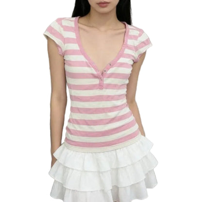Y2K Striped Top