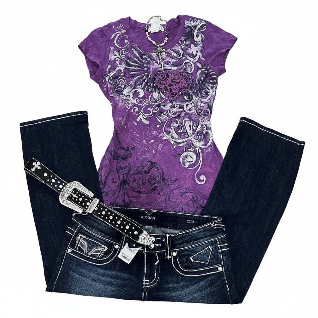 Y2K Gothic Top