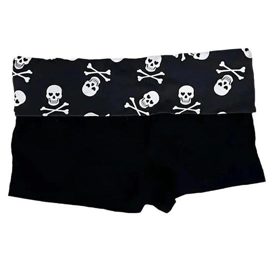 Y2K Goth Fold-over shorts