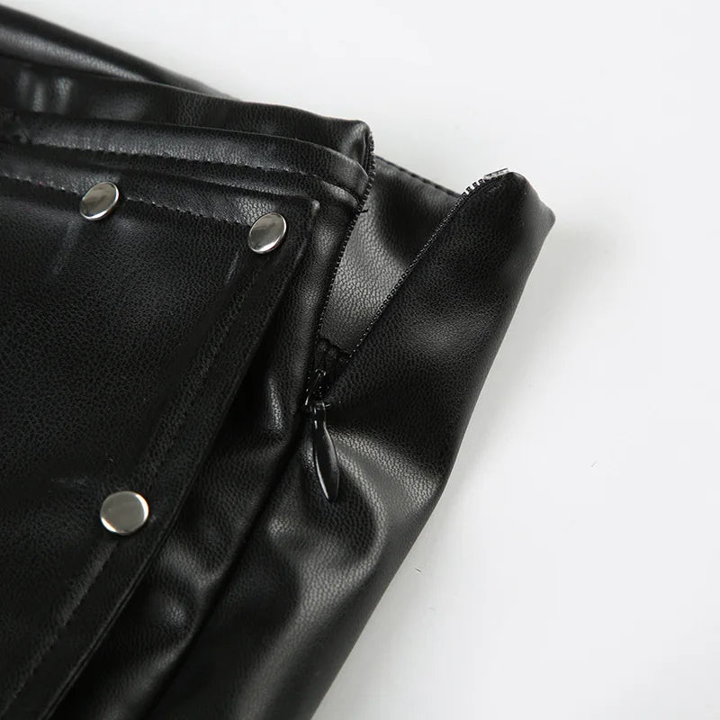 2000's Mini Belt Leather Shorts