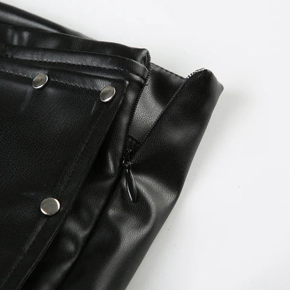 2000's Mini Belt Leather Shorts