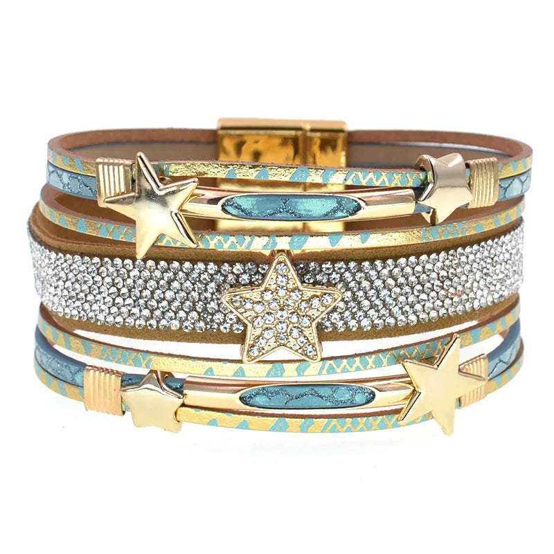 ⭐ Y2K Celestial Star Wrap Single Bracelet