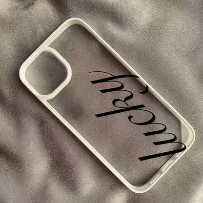 Lucky Script iPhone Case