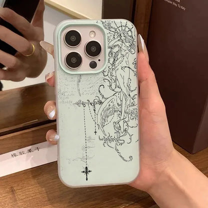 Angel Sketch iPhone Case
