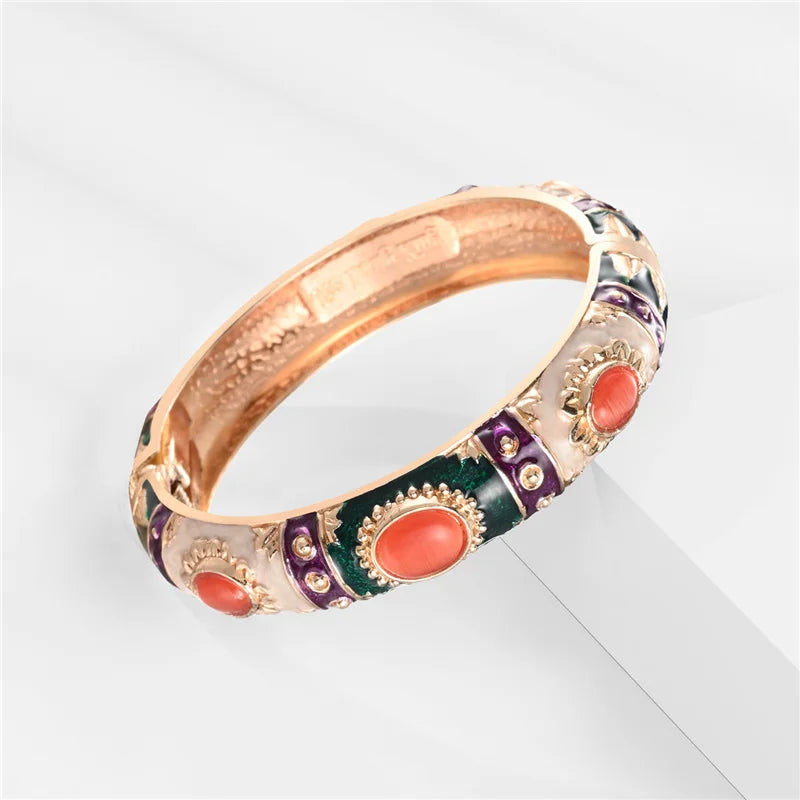 Y2K Boho Colorful Gem Bangle