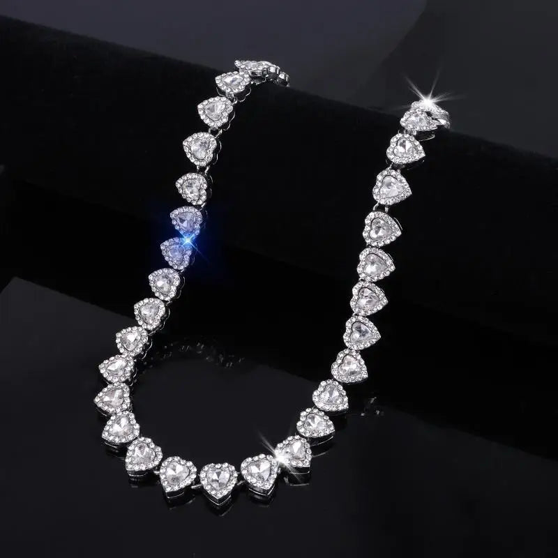 45CM Rhinestone Cuban Chain