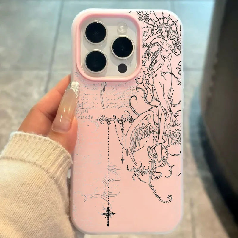 Angel Sketch iPhone Case