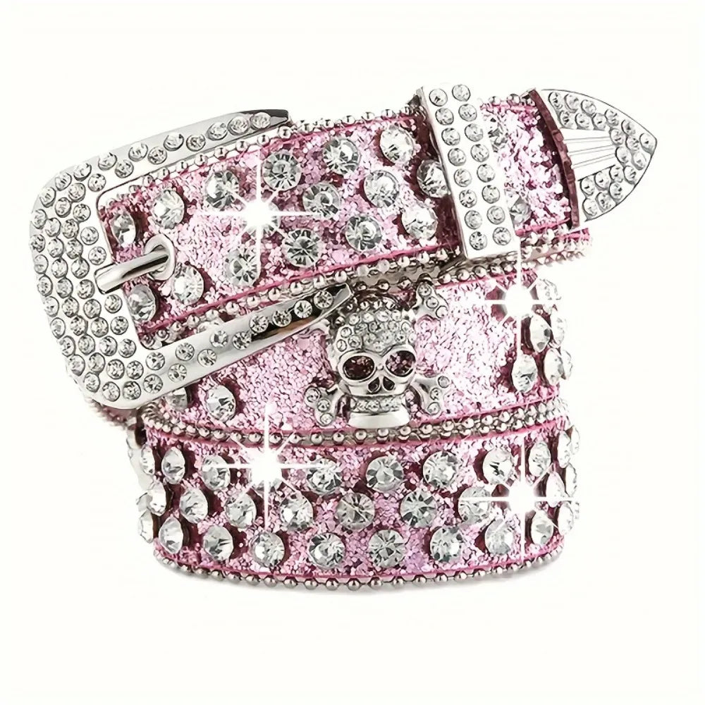 Y2K Rhinestone Cowgirl Belt