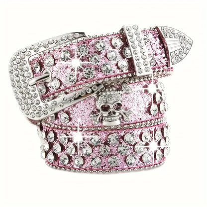 Y2K Rhinestone Cowgirl Belt