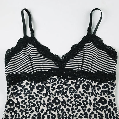Y2K Leopard 2000s Tank Top Women