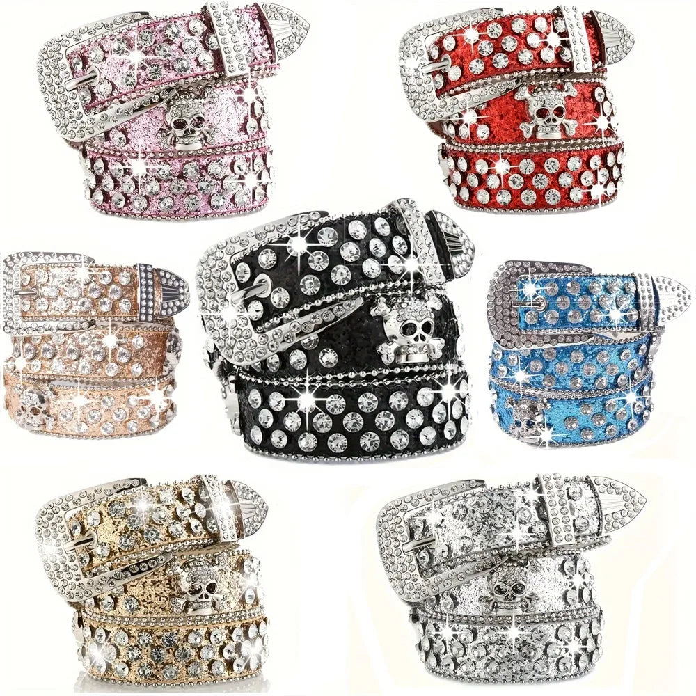 Y2K Rhinestone Cowgirl Belt