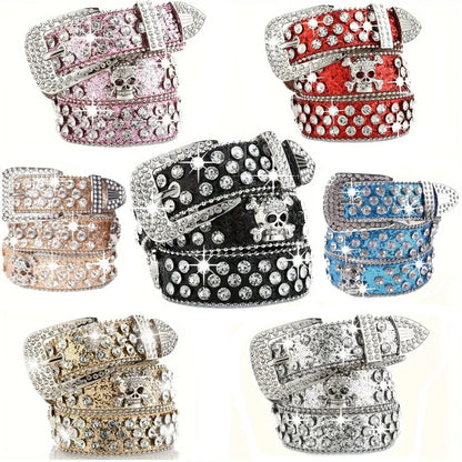 Y2K Rhinestone Cowgirl Belt