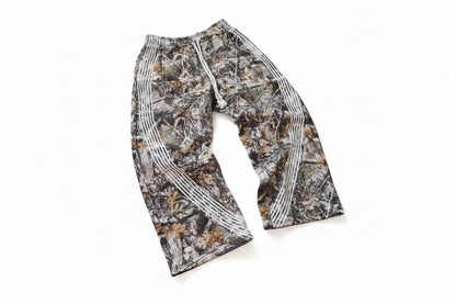 Y2k Camo Striped Cargo Pants