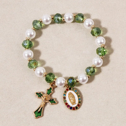 Y2K Cross Crystal Bracelet