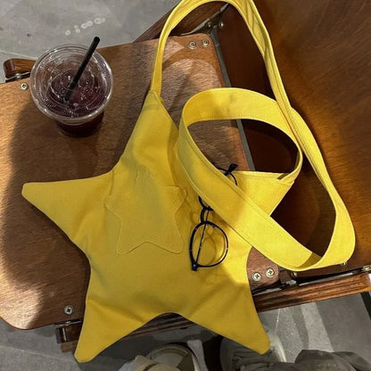 Y2K Star Tote Button Bag