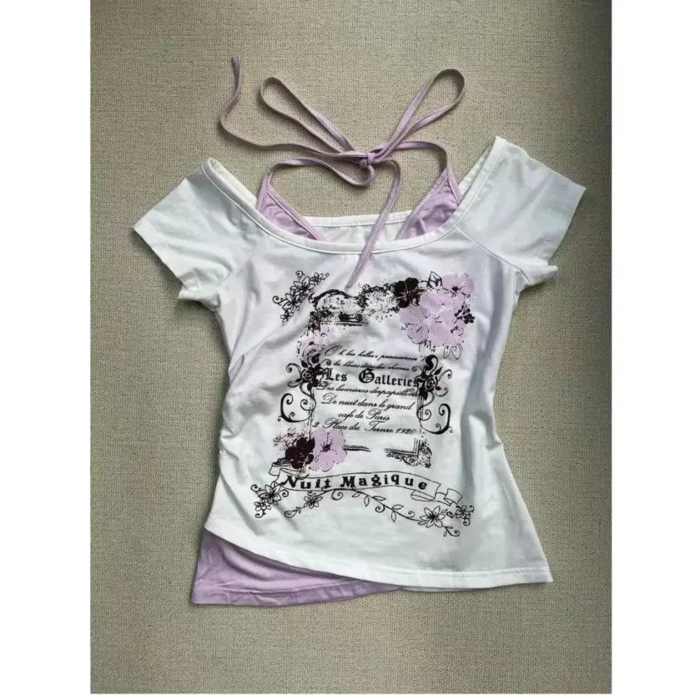 Y2K 2000's Tie-Halter Tops